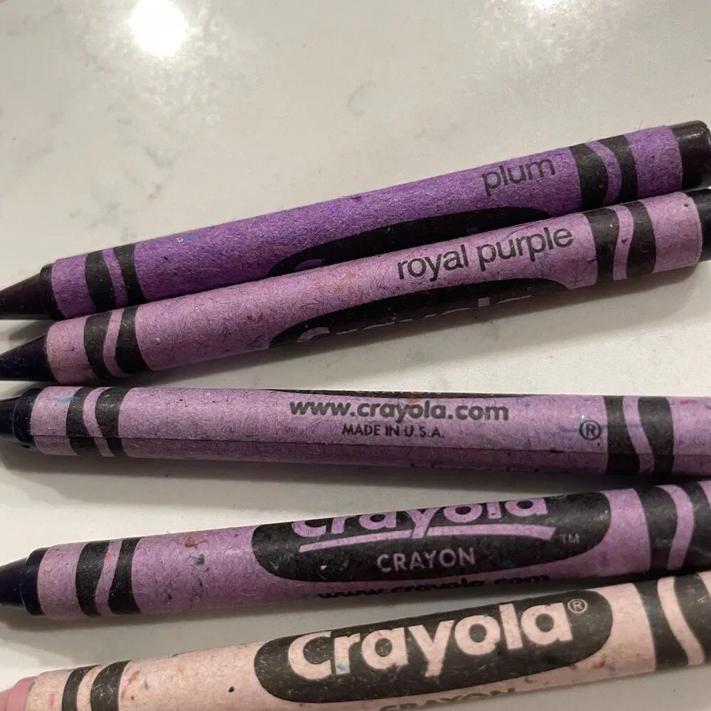 Vintage Crayola Crayons Purples Discontinued Binney And Smith
